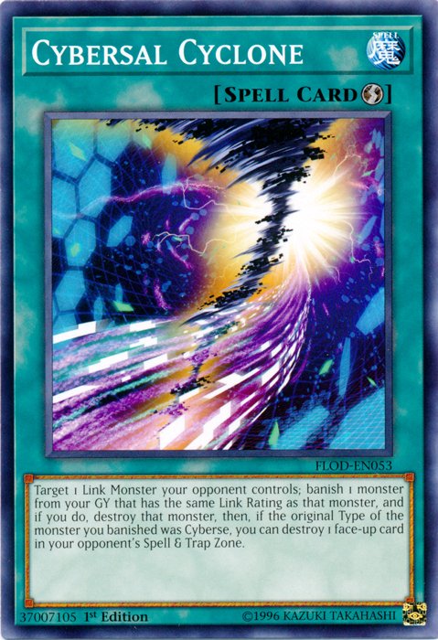 Cybersal Cyclone [FLOD - EN053] Common - Dark Crystal Cards