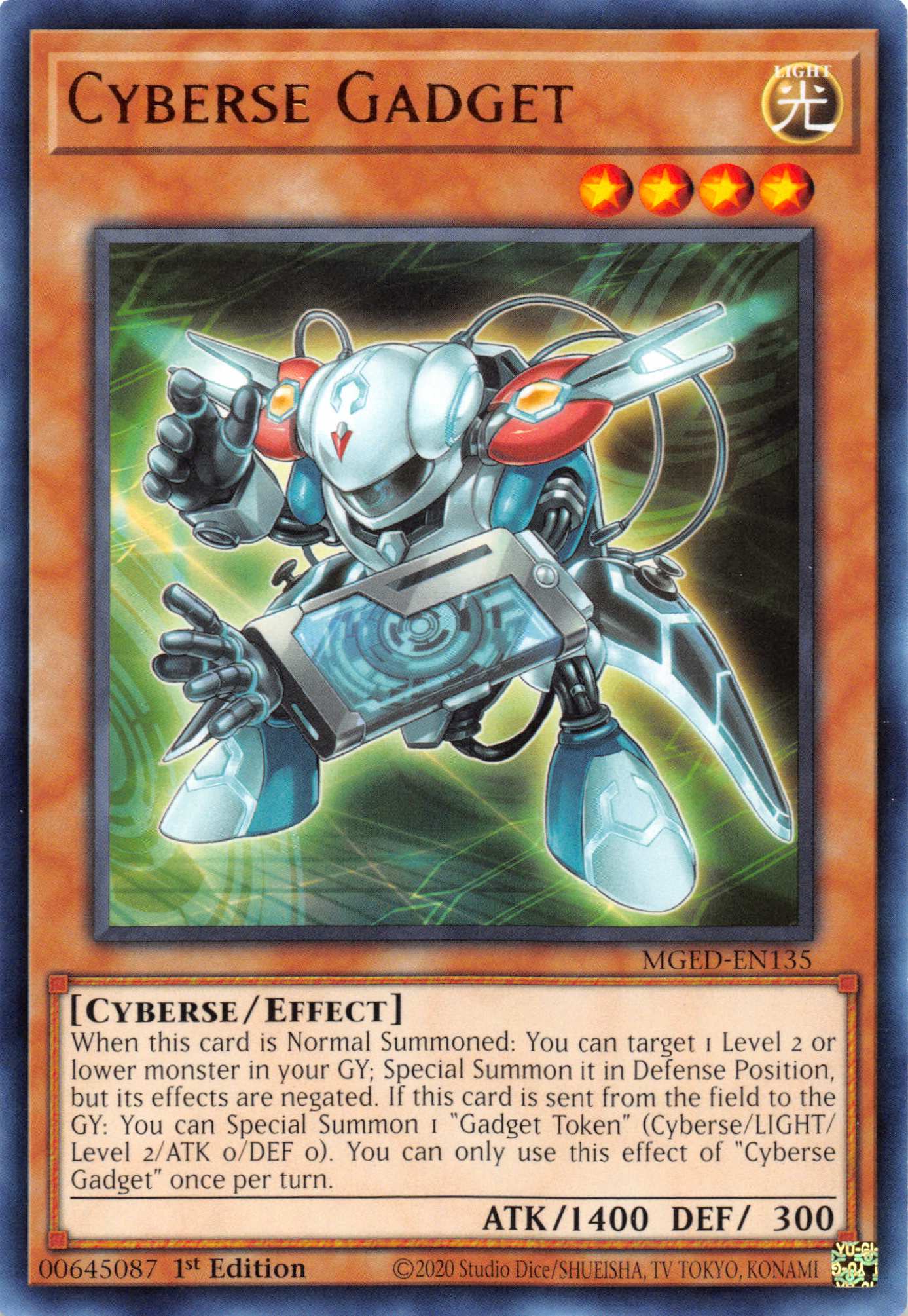 Cyberse Gadget [MGED - EN135] Rare - Dark Crystal Cards