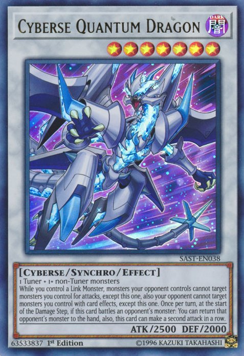 Cyberse Quantum Dragon [SAST - EN038] Ultra Rare - Dark Crystal Cards