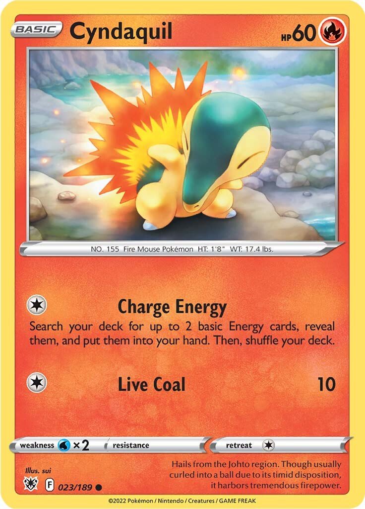 Cyndaquil (023/189) [Sword & Shield: Astral Radiance] - Dark Crystal Cards