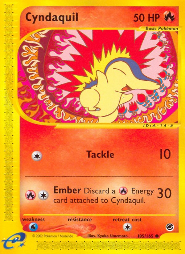 Cyndaquil (105/165) [Expedition: Base Set] - Dark Crystal Cards