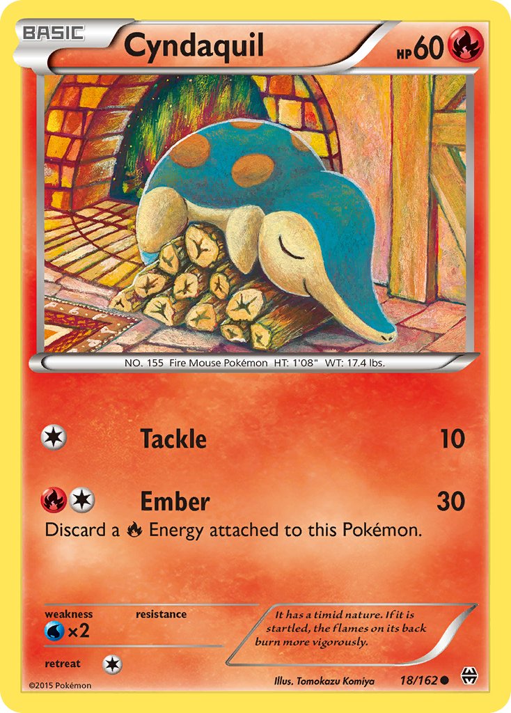 Cyndaquil (18/162) [XY: BREAKthrough] - Dark Crystal Cards