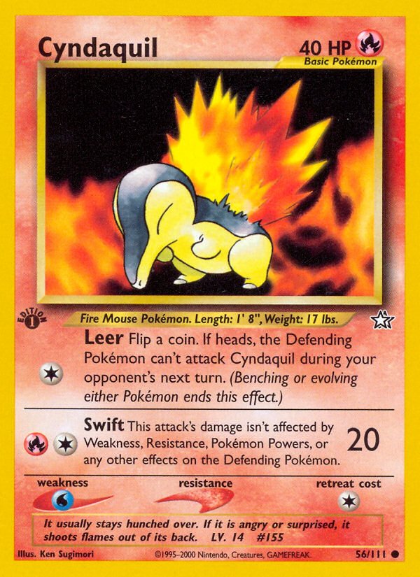 Cyndaquil (56/111) [Neo Genesis 1st Edition] - Dark Crystal Cards