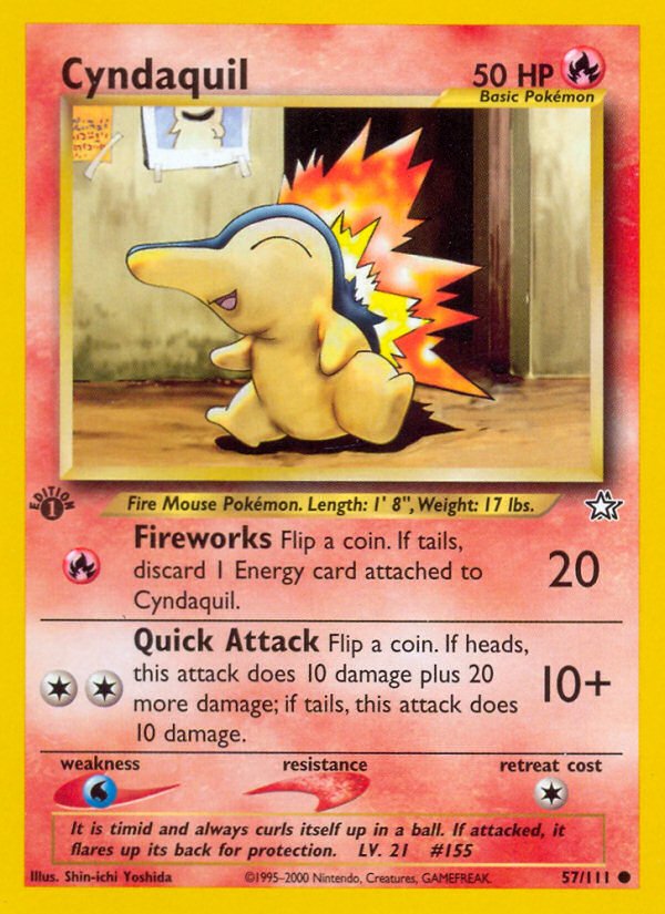 Cyndaquil (57/111) [Neo Genesis 1st Edition] - Dark Crystal Cards