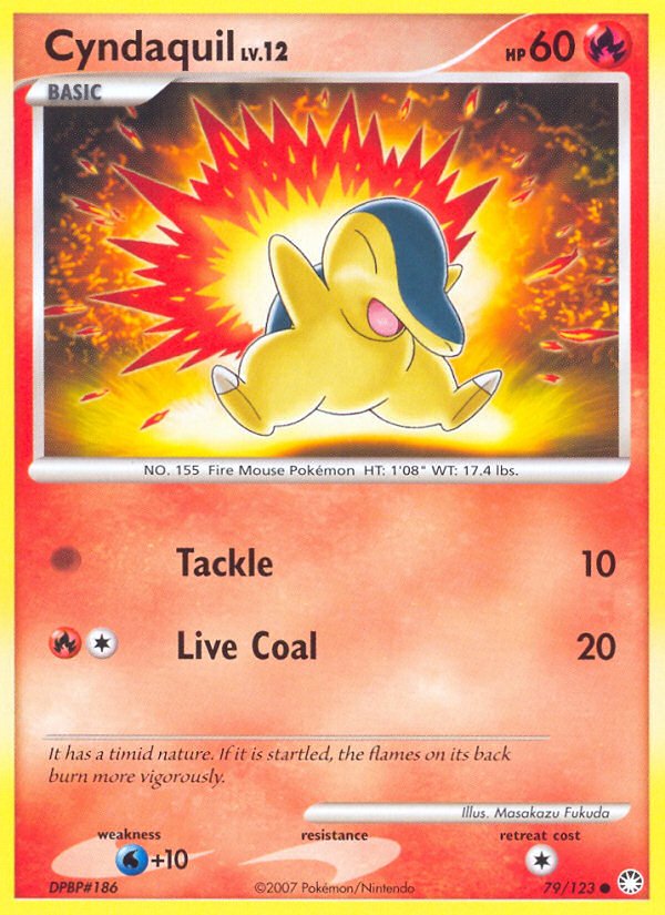 Cyndaquil (79/123) [Diamond & Pearl: Mysterious Treasures] - Dark Crystal Cards