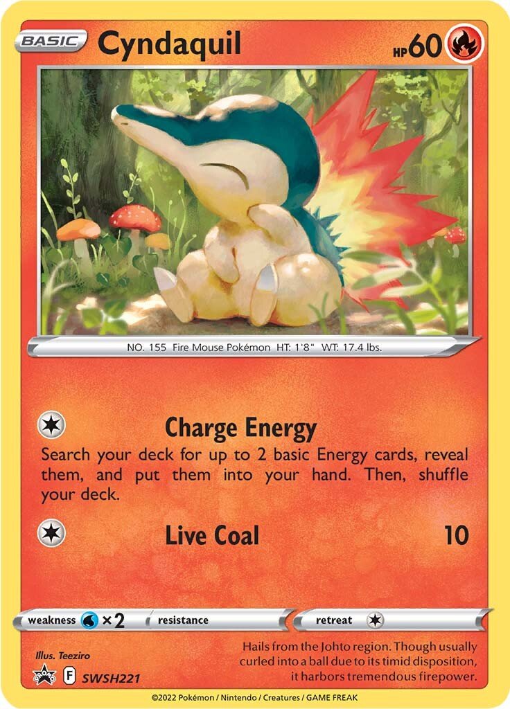 Cyndaquil (SWSH221) [Sword & Shield: Black Star Promos] - Dark Crystal Cards