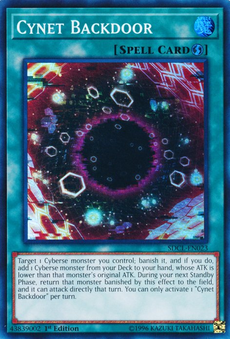 Cynet Backdoor [SDCL - EN023] Super Rare - Dark Crystal Cards