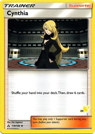 Cynthia (119/156) (Pikachu Stamp #24) [Battle Academy 2020] - Dark Crystal Cards