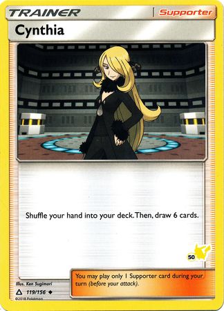 Cynthia (119/156) (Pikachu Stamp #50) [Battle Academy 2020] - Dark Crystal Cards