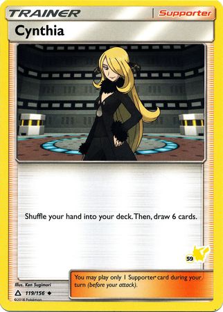 Cynthia (119/156) (Pikachu Stamp #59) [Battle Academy 2020] - Dark Crystal Cards