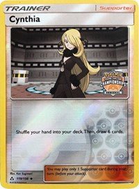 Cynthia (119/156) (Regional Championship Promo) [Sun & Moon: Ultra Prism] - Dark Crystal Cards