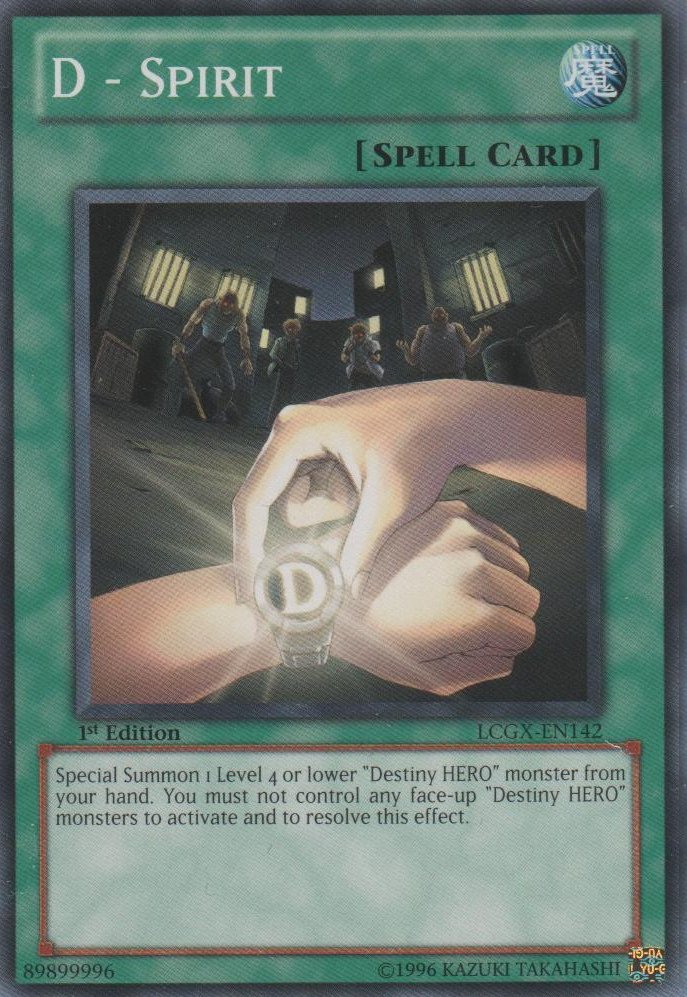 D - Spirit [LCGX - EN142] Common - Dark Crystal Cards