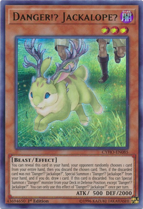 Danger!? Jackalope? [CYHO - EN085] Ultra Rare - Dark Crystal Cards