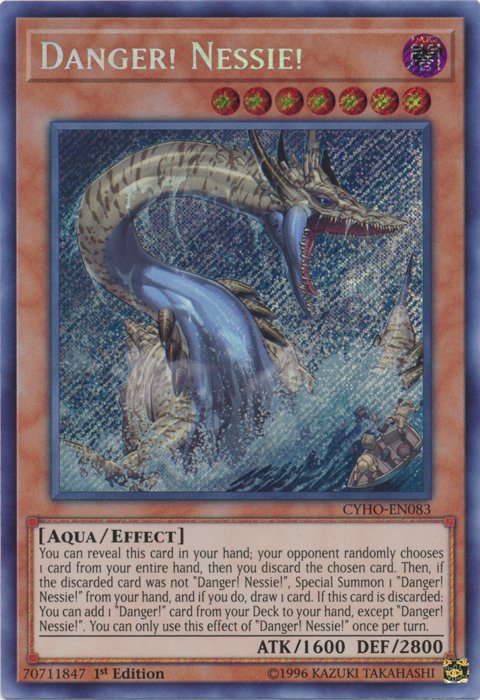 Danger! Nessie! [CYHO - EN083] Secret Rare - Dark Crystal Cards