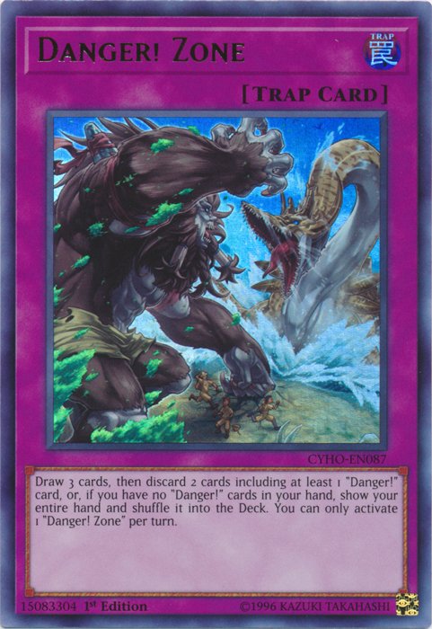 Danger! Zone [CYHO - EN087] Ultra Rare - Dark Crystal Cards