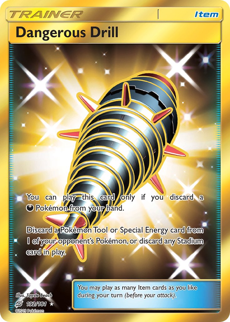 Dangerous Drill (192/181) [Sun & Moon: Team Up] - Dark Crystal Cards