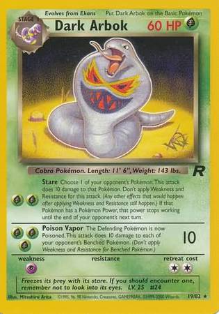 Dark Arbok (19/82) (W Stamped Promo) [Team Rocket Unlimited] - Dark Crystal Cards