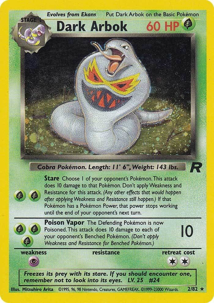 Dark Arbok (2/82) [Team Rocket Unlimited] - Dark Crystal Cards