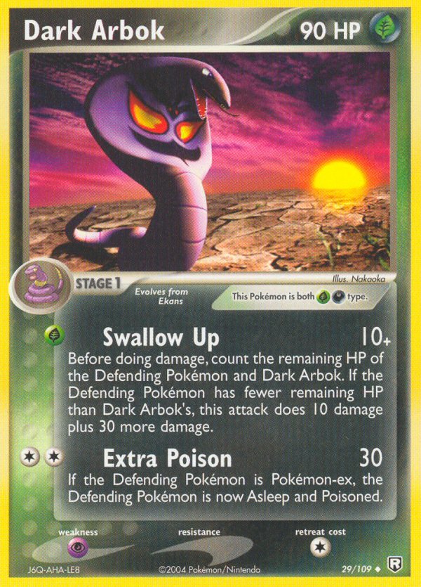 Dark Arbok (29/109) [EX: Team Rocket Returns] - Dark Crystal Cards