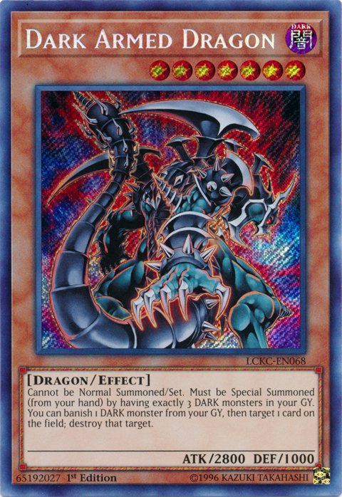 Dark Armed Dragon [LCKC - EN068] Secret Rare - Dark Crystal Cards