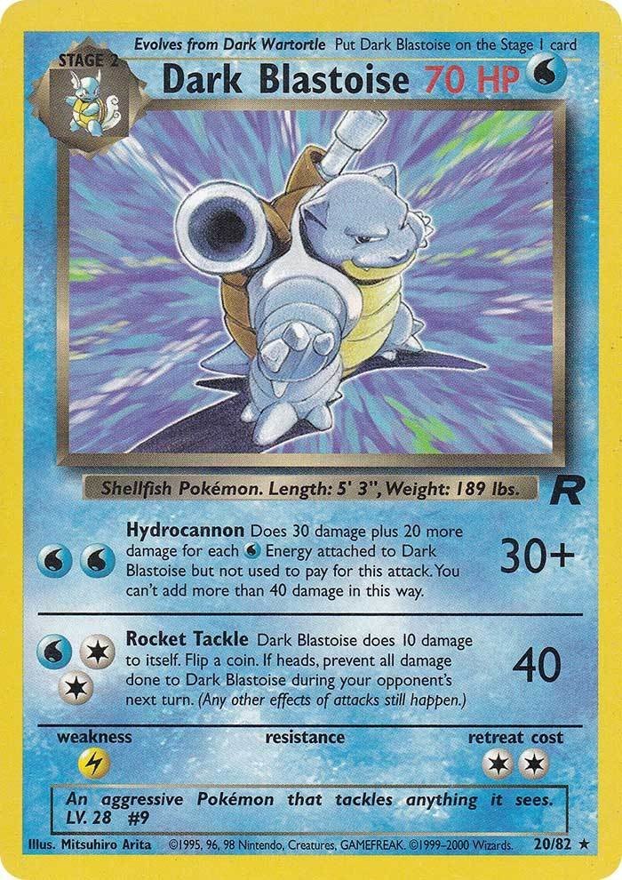 Dark Blastoise (20/82) [Team Rocket Unlimited] - Dark Crystal Cards