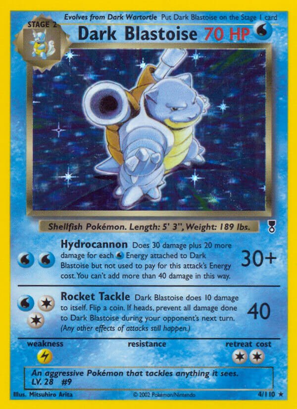 Dark Blastoise (4/110) (WotC) (Theme Deck Exclusive) [Legendary Collection] - Dark Crystal Cards