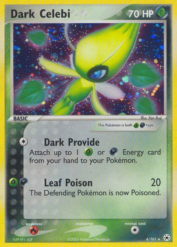 Dark Celebi (4/101) [EX: Hidden Legends] - Dark Crystal Cards