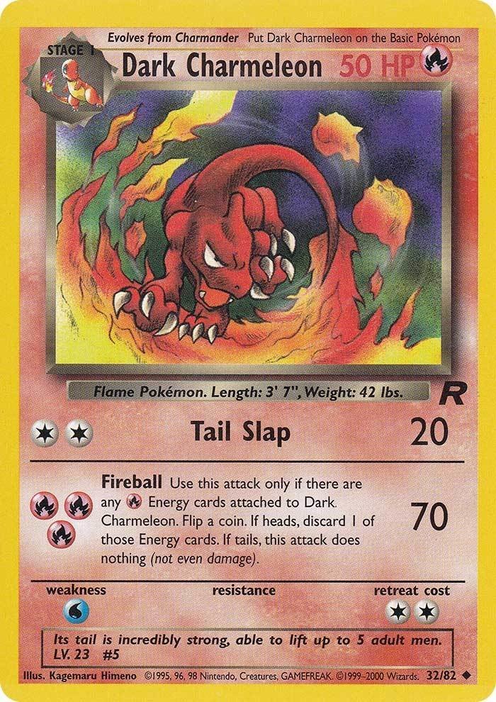 Dark Charmeleon (32/82) [Team Rocket Unlimited] - Dark Crystal Cards