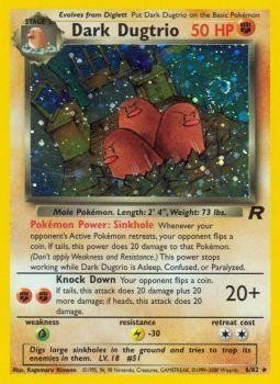 Dark Dugtrio (6/82) [Team Rocket Unlimited] - Dark Crystal Cards