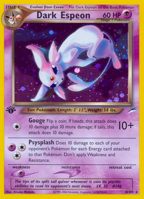 Dark Espeon (4/105) [Neo Destiny 1st Edition] - Dark Crystal Cards