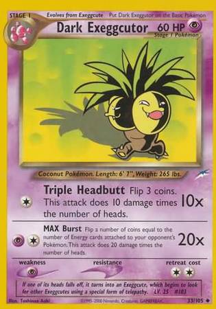 Dark Exeggutor (33/105) [Neo Destiny Unlimited] - Dark Crystal Cards