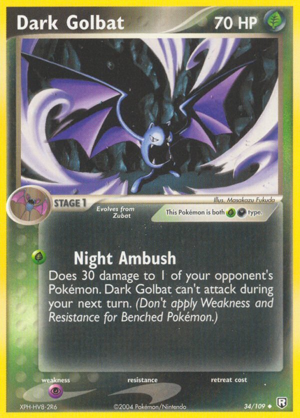 Dark Golbat (34/109) [EX: Team Rocket Returns] - Dark Crystal Cards