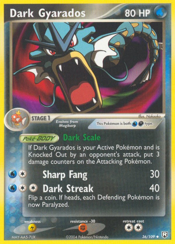 Dark Gyarados (36/109) [EX: Team Rocket Returns] - Dark Crystal Cards