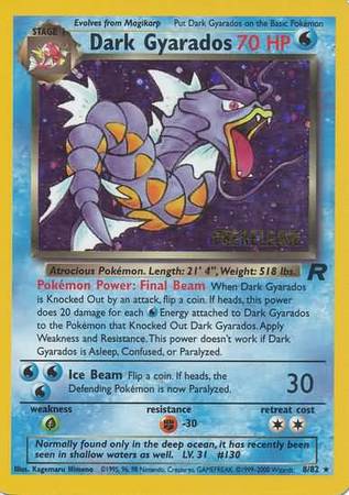 Dark Gyarados (8/82) (Prerelease Promo) [Team Rocket Unlimited] - Dark Crystal Cards