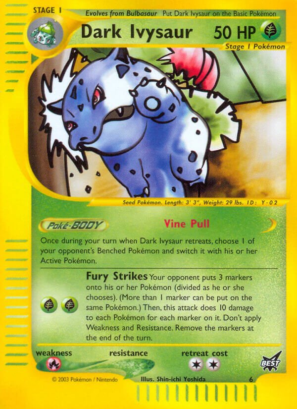 Dark Ivysaur (6) [Best of Promos] - Dark Crystal Cards