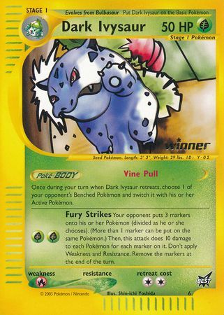 Dark Ivysaur (6) (Winner) [Best of Promos] - Dark Crystal Cards