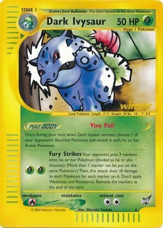 Dark Ivysaur (6) (Winner) (Jumbo Card) [Best of Promos] - Dark Crystal Cards