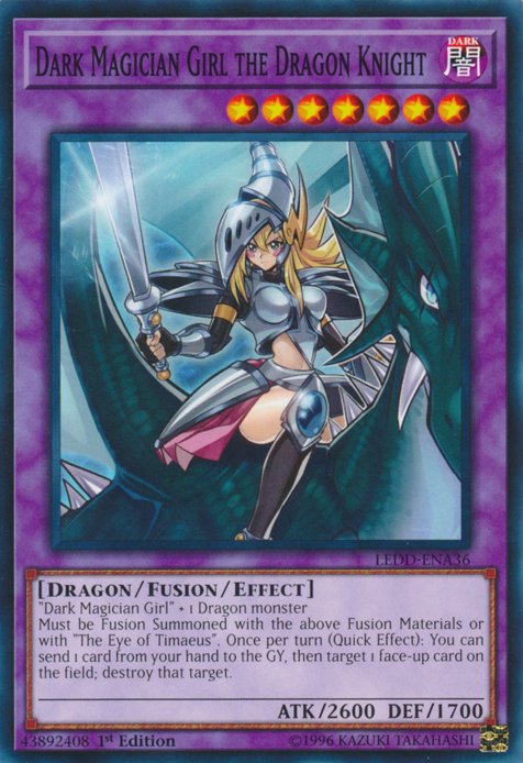 Dark Magician Girl the Dragon Knight [LEDD - ENA36] Common - Dark Crystal Cards