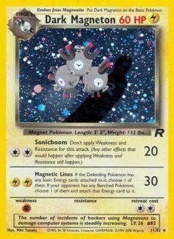 Dark Magneton (11/82) [Team Rocket Unlimited] - Dark Crystal Cards