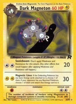 Dark Magneton (28/82) [Team Rocket Unlimited] - Dark Crystal Cards