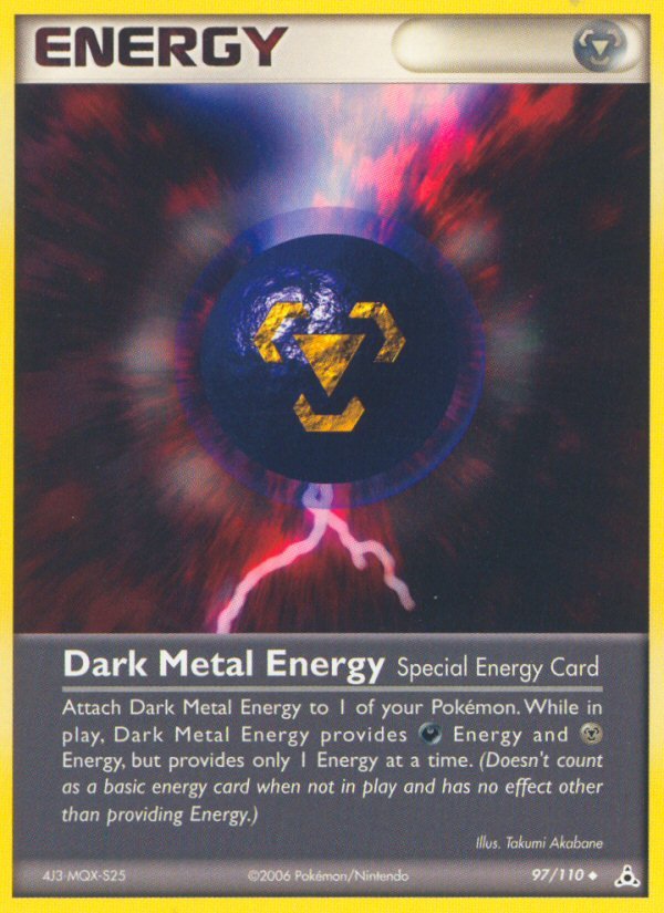 Dark Metal Energy (97/110) [EX: Holon Phantoms] - Dark Crystal Cards