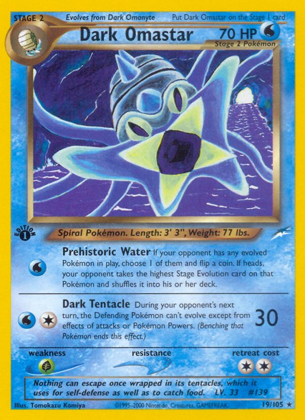 Dark Omastar (19/105) [Neo Destiny 1st Edition] - Dark Crystal Cards