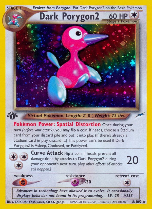 Dark Porygon2 (8/105) [Neo Destiny 1st Edition] - Dark Crystal Cards