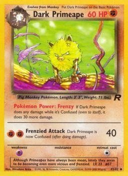 Dark Primeape (43/82) [Team Rocket Unlimited] - Dark Crystal Cards