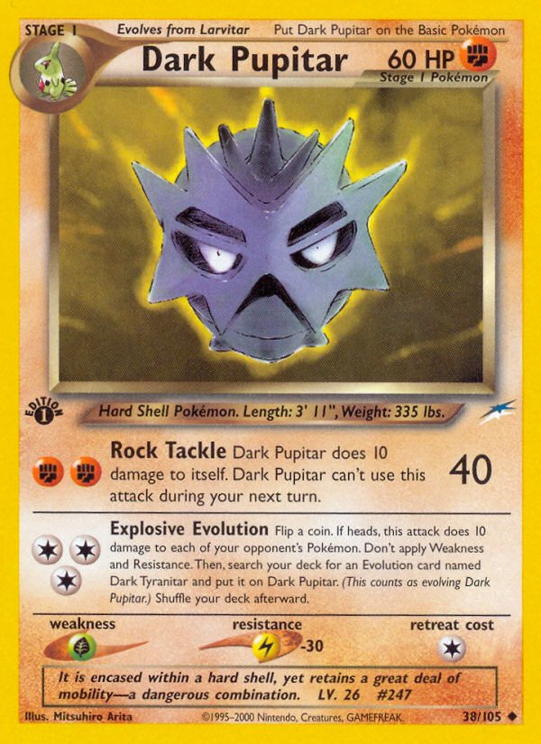 Dark Pupitar (38/105) [Neo Destiny 1st Edition] - Dark Crystal Cards