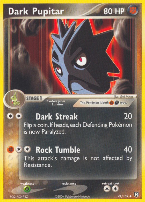 Dark Pupitar (41/109) [EX: Team Rocket Returns] - Dark Crystal Cards