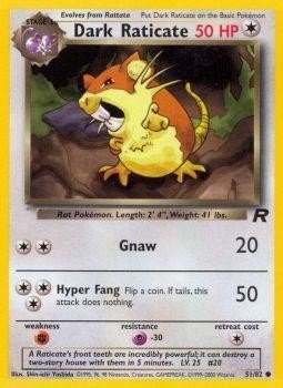 Dark Raticate (51/82) [Team Rocket Unlimited] - Dark Crystal Cards