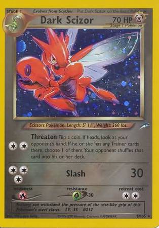 Dark Scizor (9/105) [Neo Destiny Unlimited] - Dark Crystal Cards