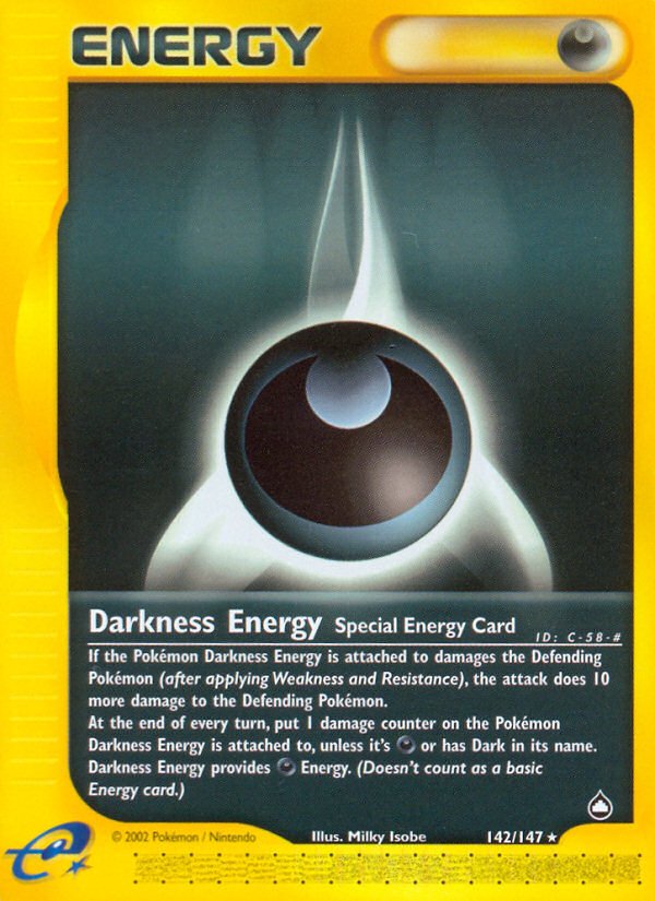 Darkness Energy (142/147) [Aquapolis] - Dark Crystal Cards