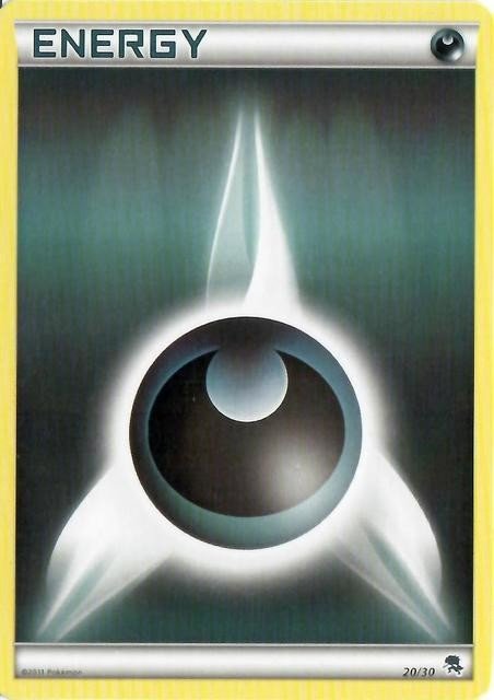 Darkness Energy (20/30) [Black & White: Trainer Kit - Zoroark] - Dark Crystal Cards